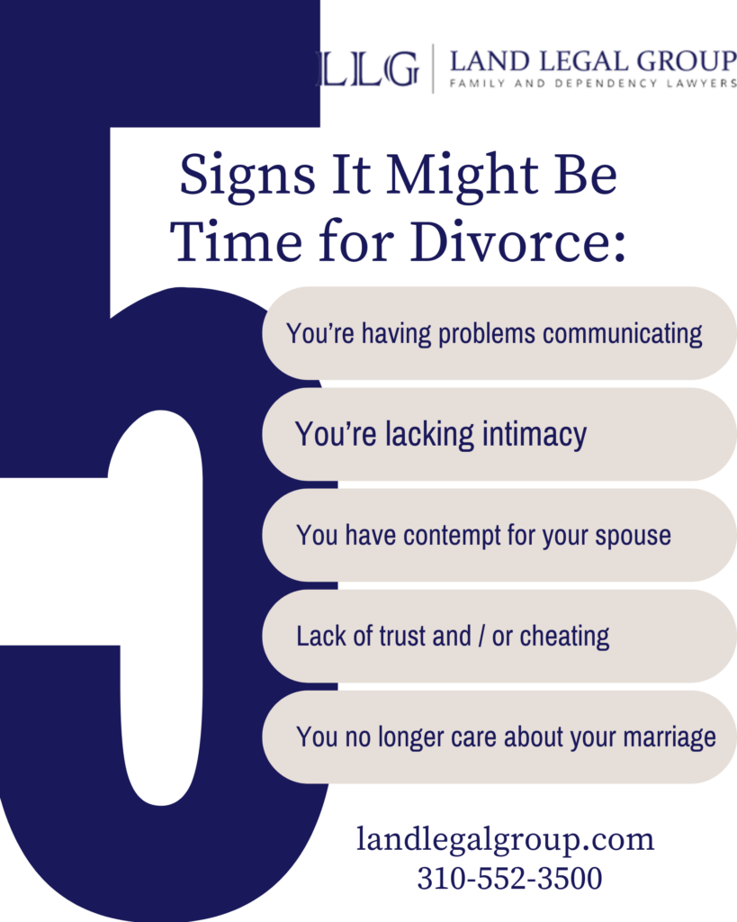 5 Signs That It Might Be Time for a Divorce