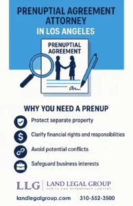 This infographic shows that Prenuptial Agreement Attorney in Los Angeles.